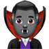 🧛🏾‍♂️ man vampire: medium-dark skin tone display on Apple